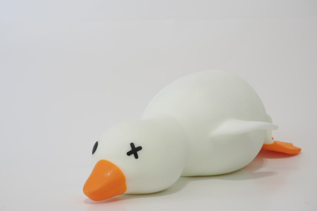 Large White Roasted Color Changing Goose Marshmallow Squishy