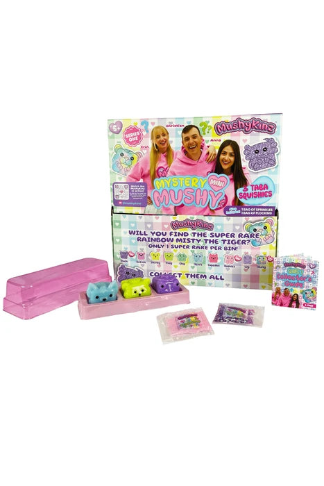 MushyKinz Mystery Mini 3 Pack Squishy Collectible Figures