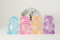 Small Glitter Gummy Sugar Bear