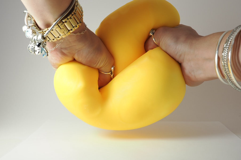 Large Cheese Cube Marshmallow Squish