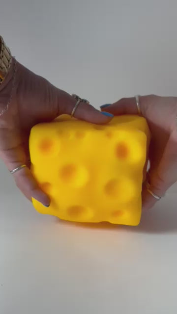 Large Cheese Cube Marshmallow Squish
